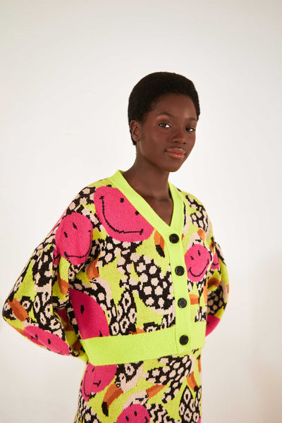 Tucanissimo Smiley® Cardigan with Bold Colours & Joy