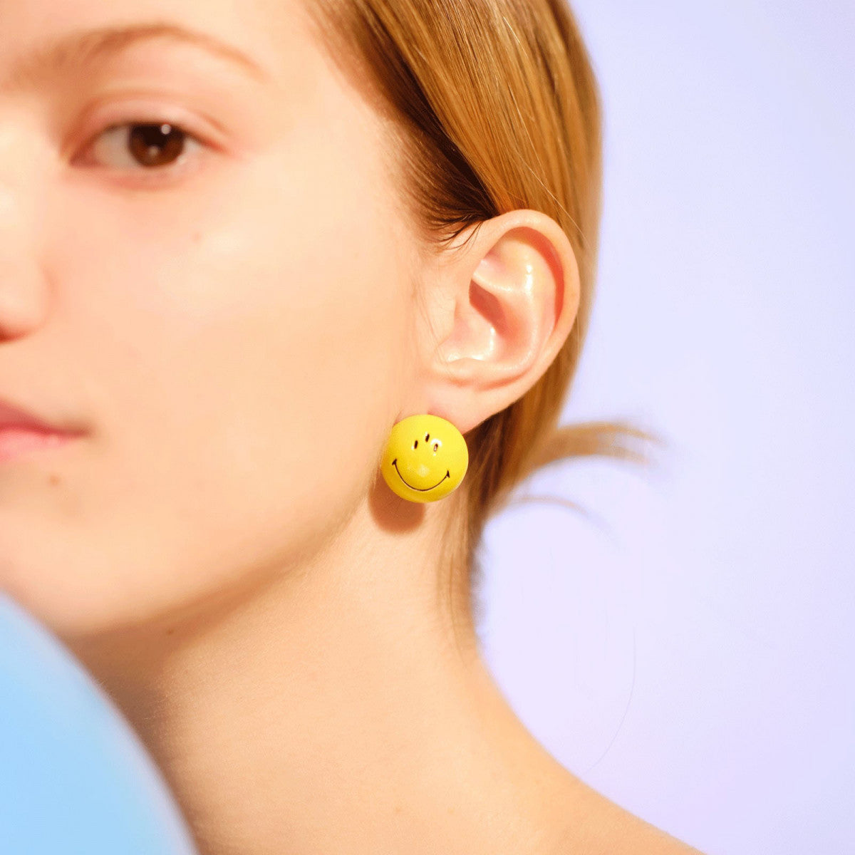Neon Three-Eyed Smiley® Clip-On Earrings